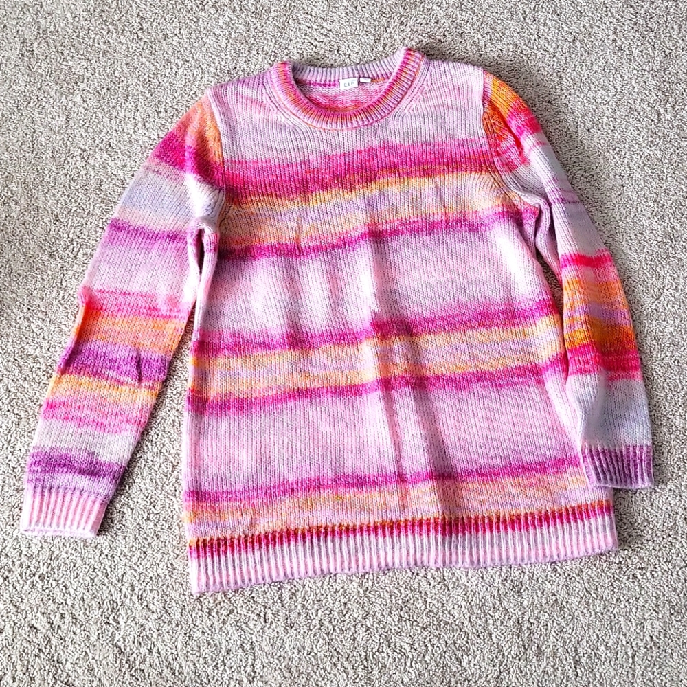Pink stripe sweater
